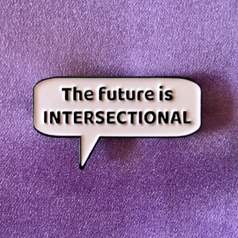 Женская Брошь с эмалью The Future Is эмалированная металлическая брошь на лацкан