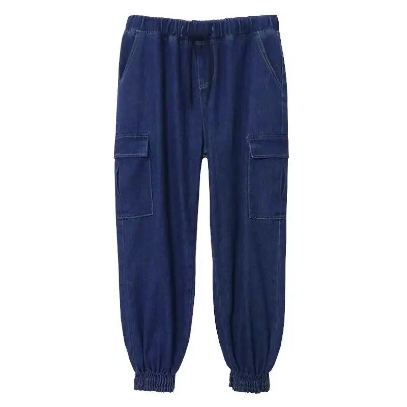 Женские джинсы с высокой талией облегающие брюки джеггинсы эластичным поясом