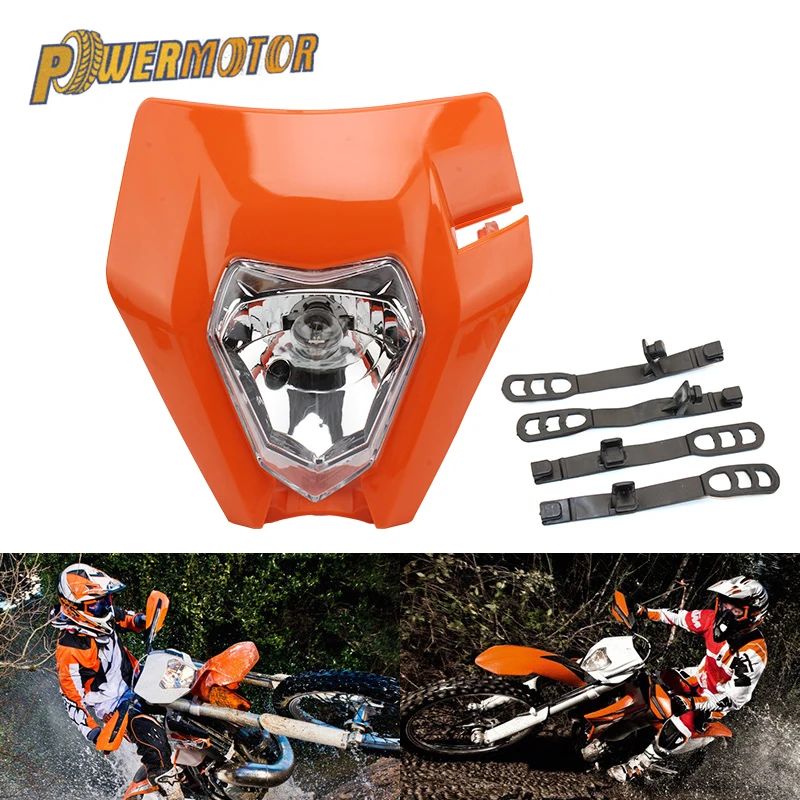 

Motorcycle Universal Headlamp Lights Headlight For KTM EXC EXCF SXF XC XCW XCF XCFW 125 150 250 350 450 530 Dirt Bike Supermoto