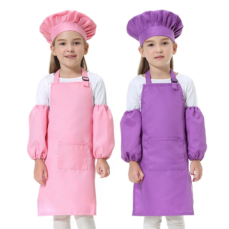 Children's anti-pollution painting clothes spring and autumn gowns art apron breathable anti-dress custom printable Дом и сад