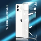 Прозрачный жесткий чехол без рамки для iPhone 13 Pro Max, зеркальный чехол, ультратонкий прозрачный пластиковый чехол для iPhone 13 Mini