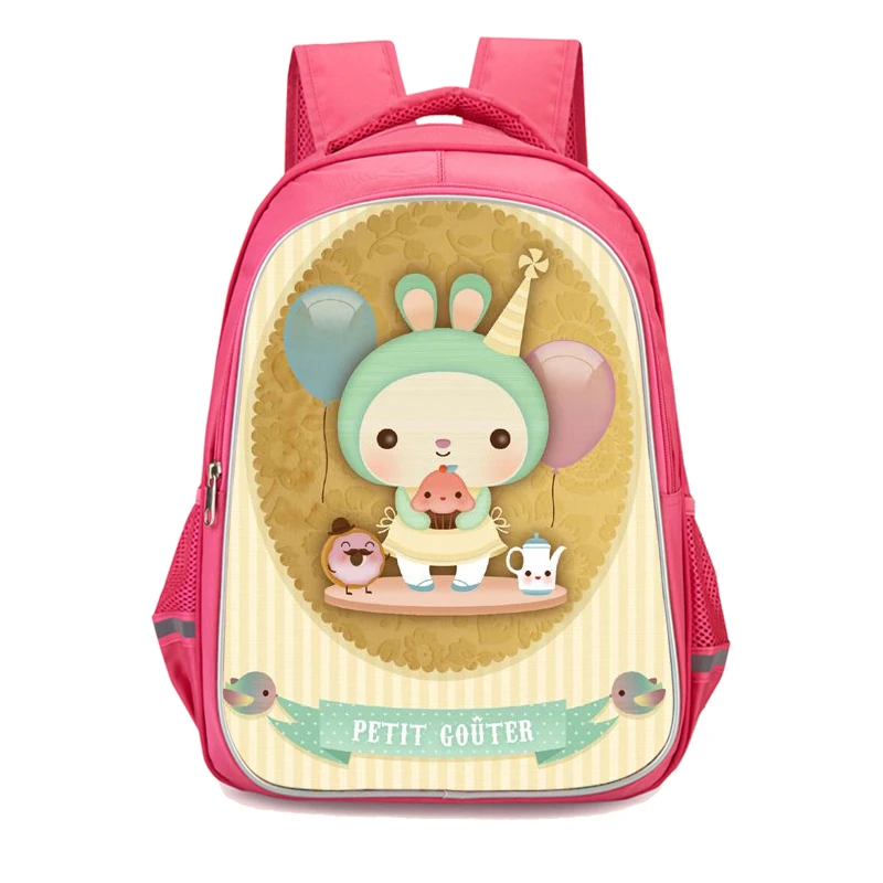 Животные мультфильм школьные сумки для девочек рюкзак большой емкости