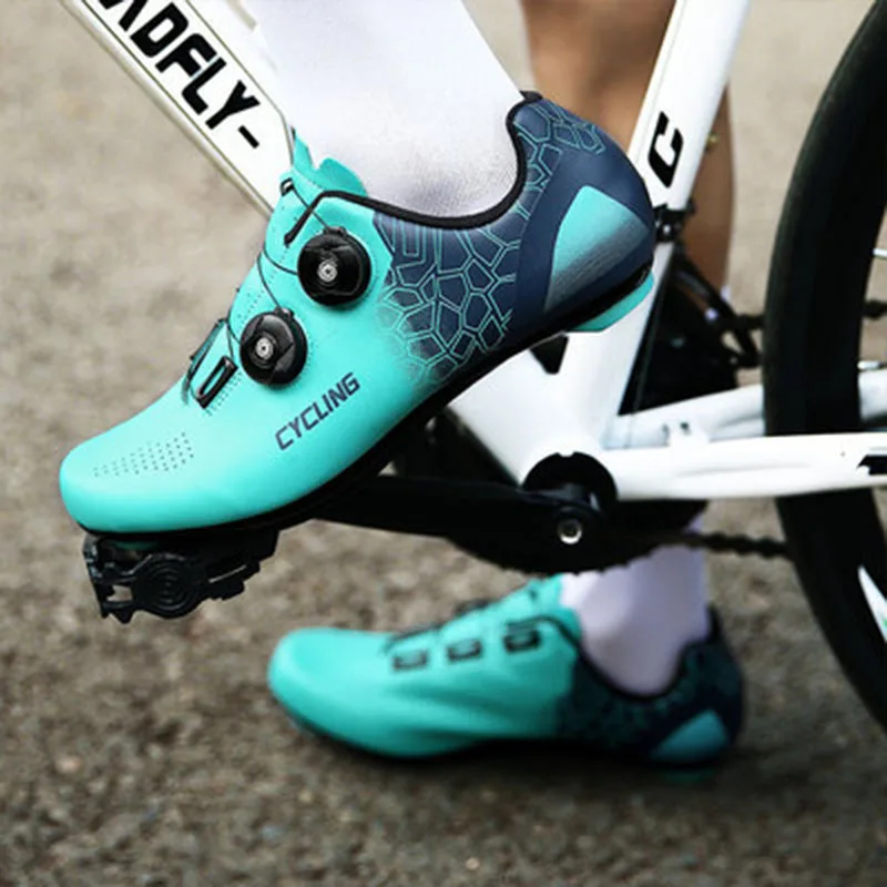 

2021 Summer Cycling MTB Shoes Men Self-Locking Cleat Road Dirt Bike Speed Flat Sneaker Racing Women Bicycle Mountain Spd Biking