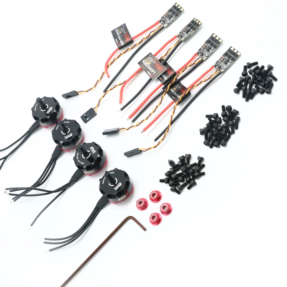 Фото Компл. 4/лот EMAX RS2205S 2300KV 2600KV RaceSpec бесщеточный двигатель с пулей 30A blheli _ s D-SHOT комбо мощности для радиоуправляемого квадрокоптера №5