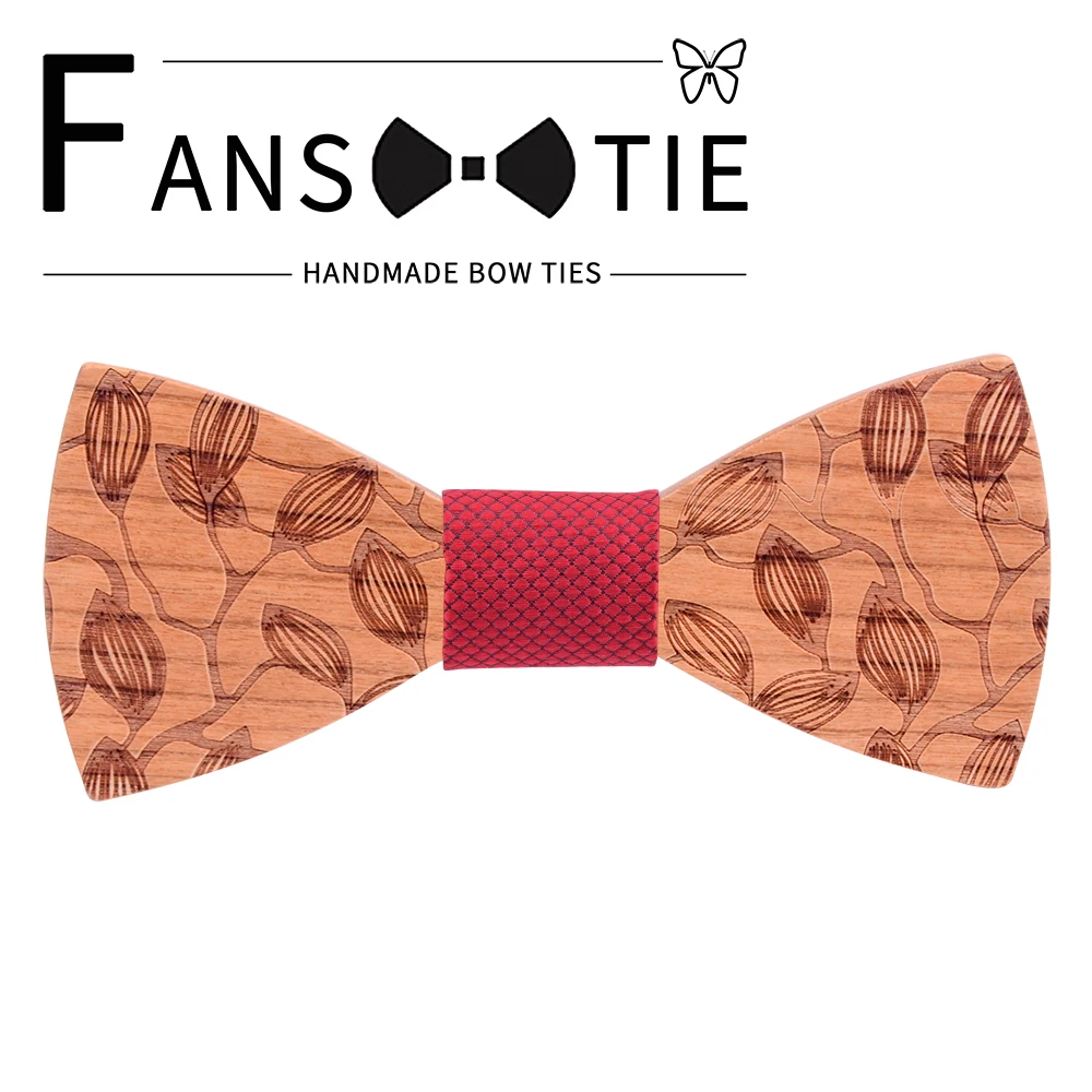 Новинка 2020 модный однотонный мужской деревянный галстук бабочка ручной работы с