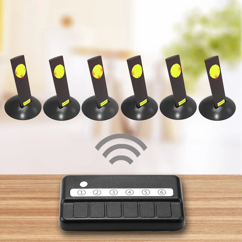 Беспроводная система вызова BYHUBYENG для офисного вызывающего стола Buzzer Bell