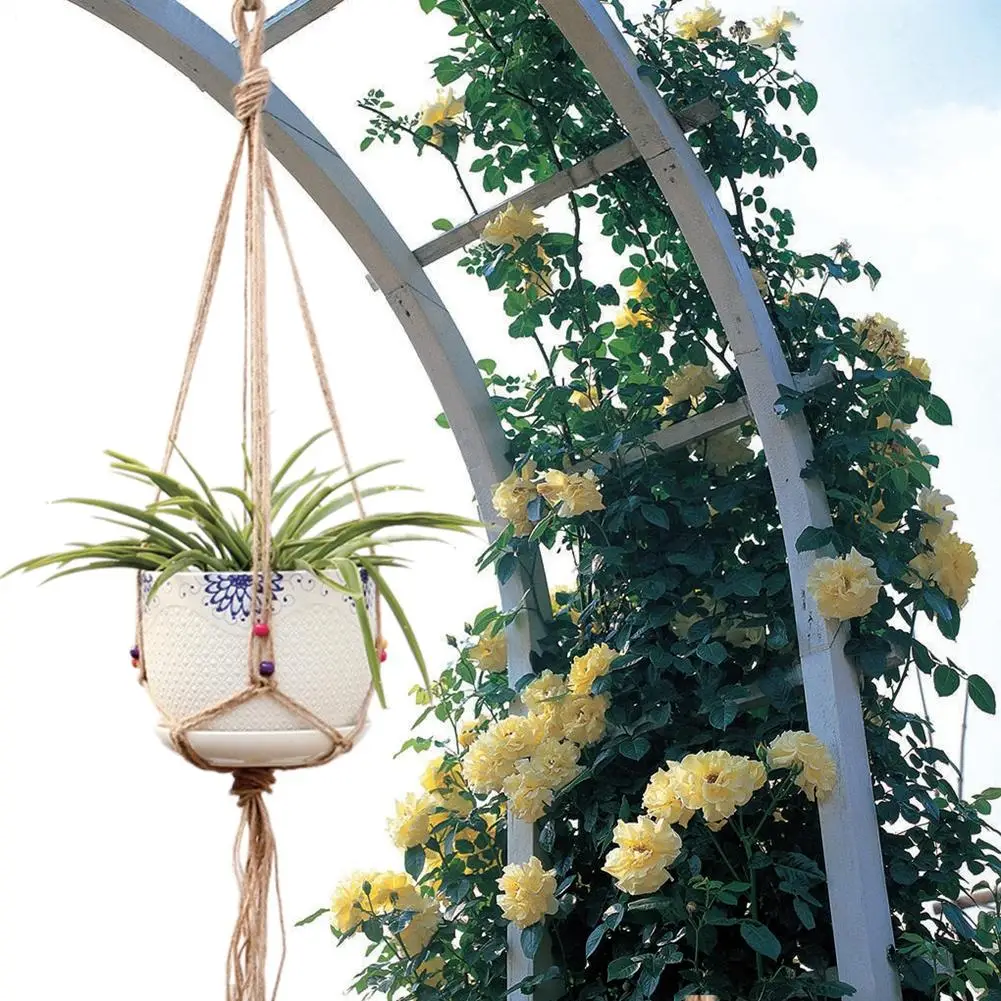 2 шт. висит озеленение сада горшок для растений сеток корзины завод Вешалки