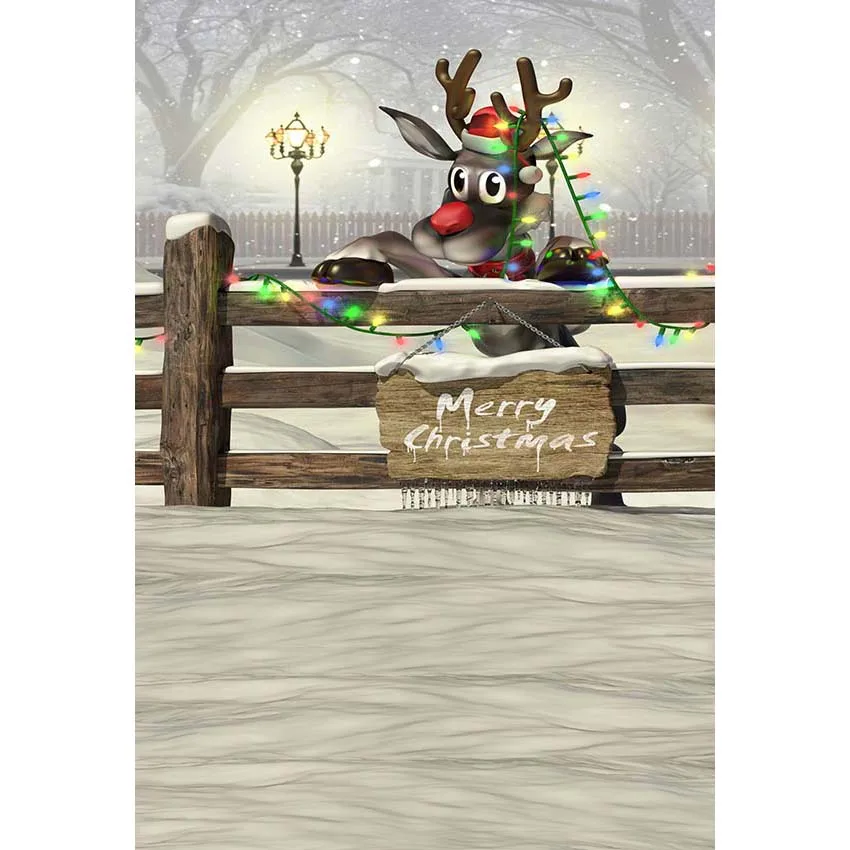 Тонкий виниловый полиэстер фон для фотосъемки элегантный г-н Лось Дети День