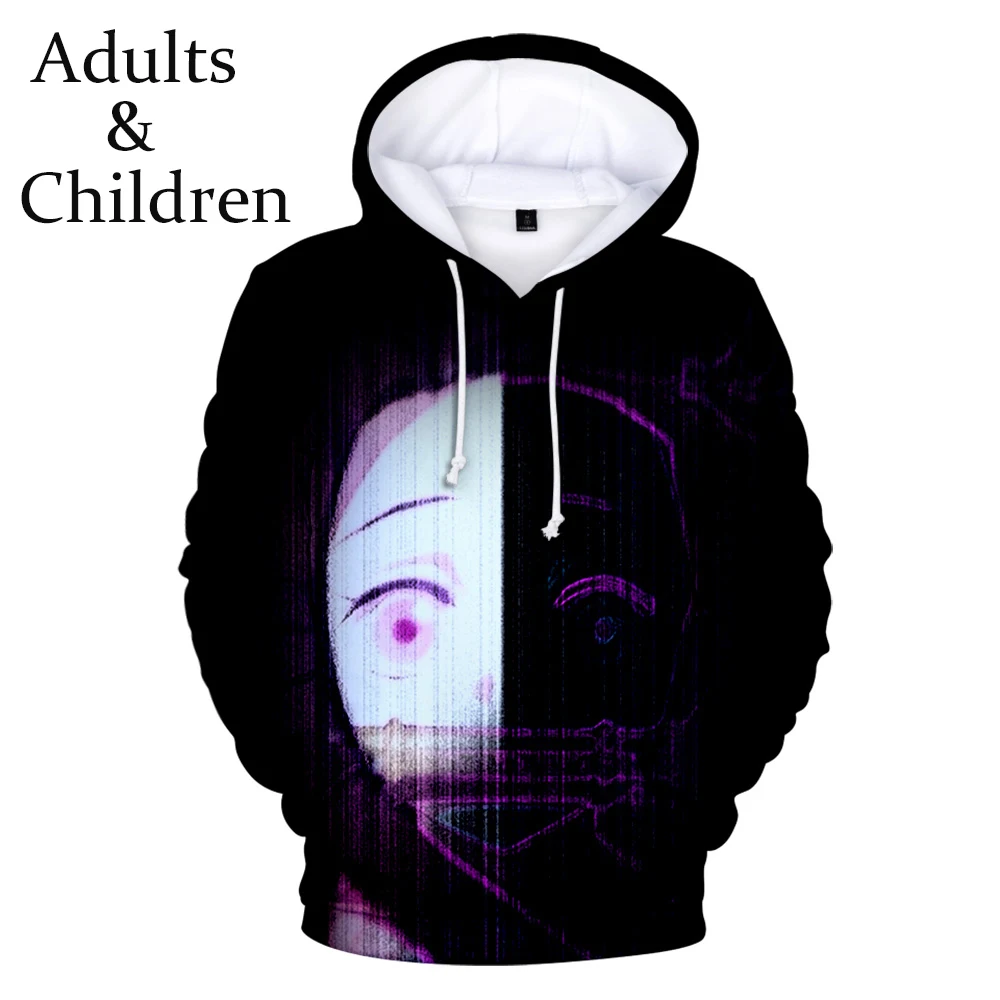 

Hot Ghost Blade Children's 3D Casual Popular Hoodie Men Women Suitable Kids Hooded Autumn Boys Girls Demon Slayer Red Sweatshirt