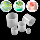 Прозрачный цилиндр, белая силиконовая фотоформа, прозрачный клей для свечи, литье для изготовления ювелирных изделий своими руками, бриллиантовая глина, принадлежности