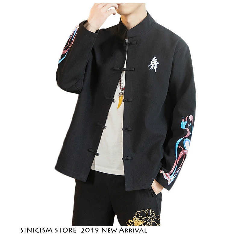 Sinicism магазин мужской Летающий богиня принт 2019 осенние куртки мужские s свободные