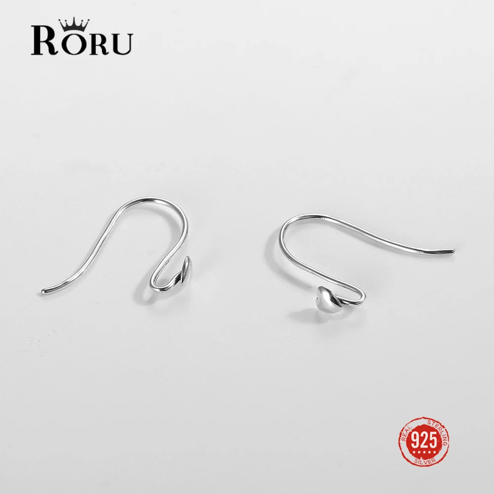 

925 Sterling Silver Earrings for Women Love Heart Shape Ear Hook Fine Gift Simple Sweet Trendy Silver Ear Jewelry