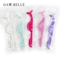 gam belle 50pcs plastic eyelashes extension tweezers auxiliary clamp clips practice beauty eye lash makeup tools
