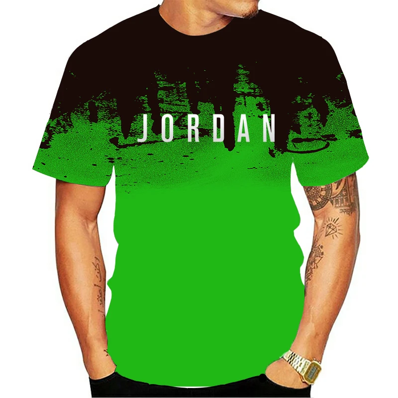 

Letter Printing Men's 3D Summer Brand T-shirt Men's Fun Casual 3DT Shirt Fashion New Hip Hop T-shirt