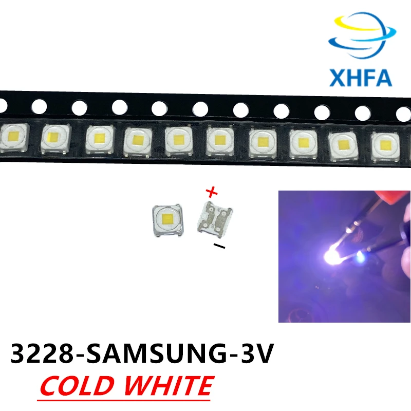 200pcs LED Backlight Flip-Chip 1.5W 3V 3228 2828 SPBWH1322S1KVC1BIB Cool white TV Application For SAM | Освещение