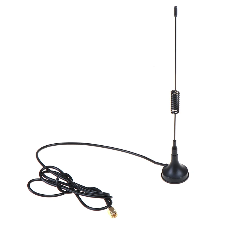 

Black GSM GPRS Small Suction Cup Antenna 900-1800 Mhz 3dbi Magnetic Base 1M RG174 Cable SMA Male Plug Magnet Seat 3cm