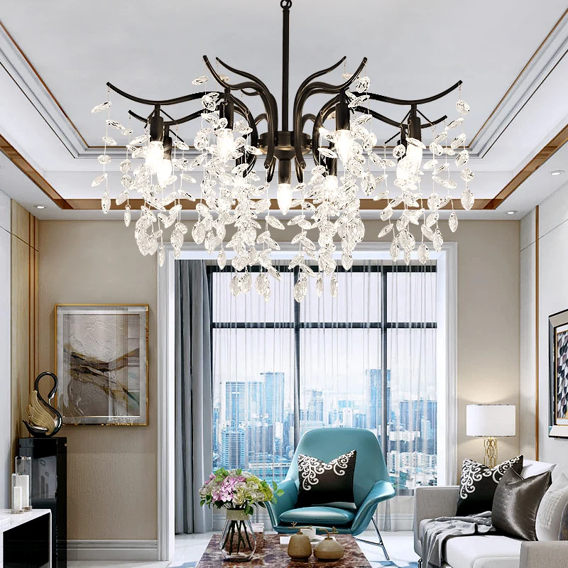 

Led Crystal chandelier home lighting luminaire lustres de cristal Modern kitchen Dining room Living chandeliers candelabroMJ1121