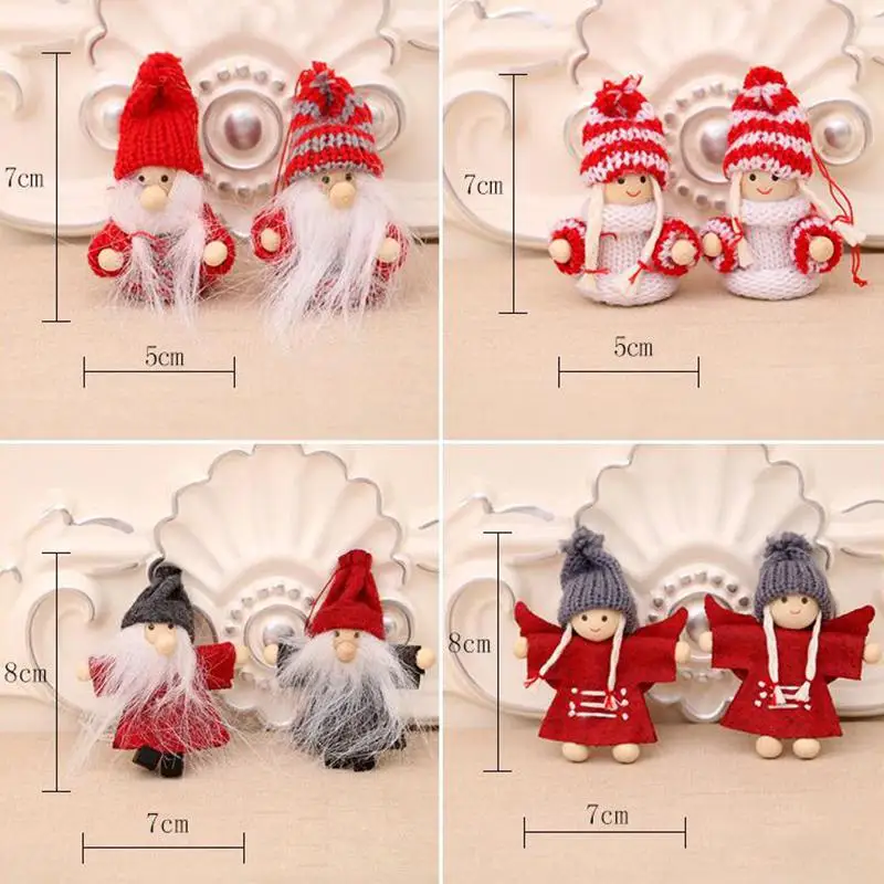 Рождественские украшения GloryStar 2 шт. кукла подвеска на рождественскую елку декор