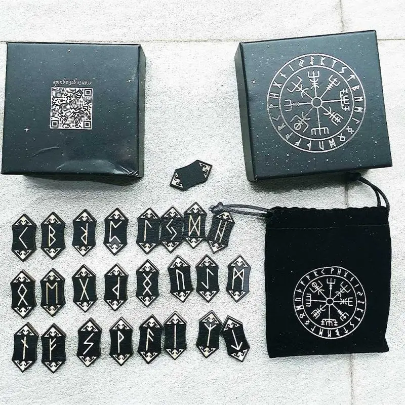 Реквизит для предсказаний Knot work Руна викингов Set Старший ФУТАРК Runes руны карты