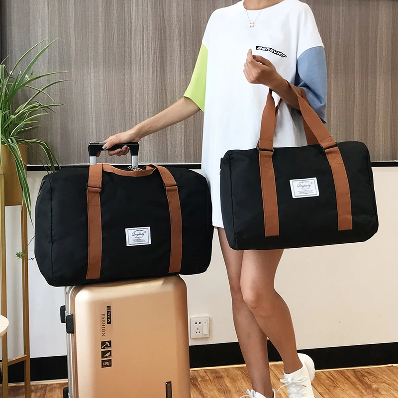 Jiessie&Angela Travel Bags Hand Luggage For Women Storage Bag Casual Men Large Capacity Travel Handbag Waterproof Weekend Bags