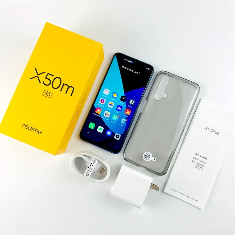 Мобильный телефон realme X50m 6 ГБ 128 Snapdragon 765G четыре ядра 48мп камера мобильный 30 Вт Dart