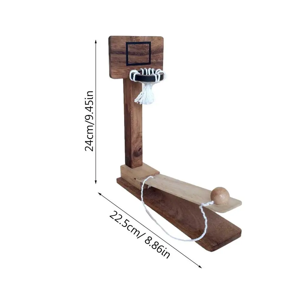 

New Wooden Desktop Basketball Ring Game Toy Family Ring Tossing Game Gift Party Game Toy