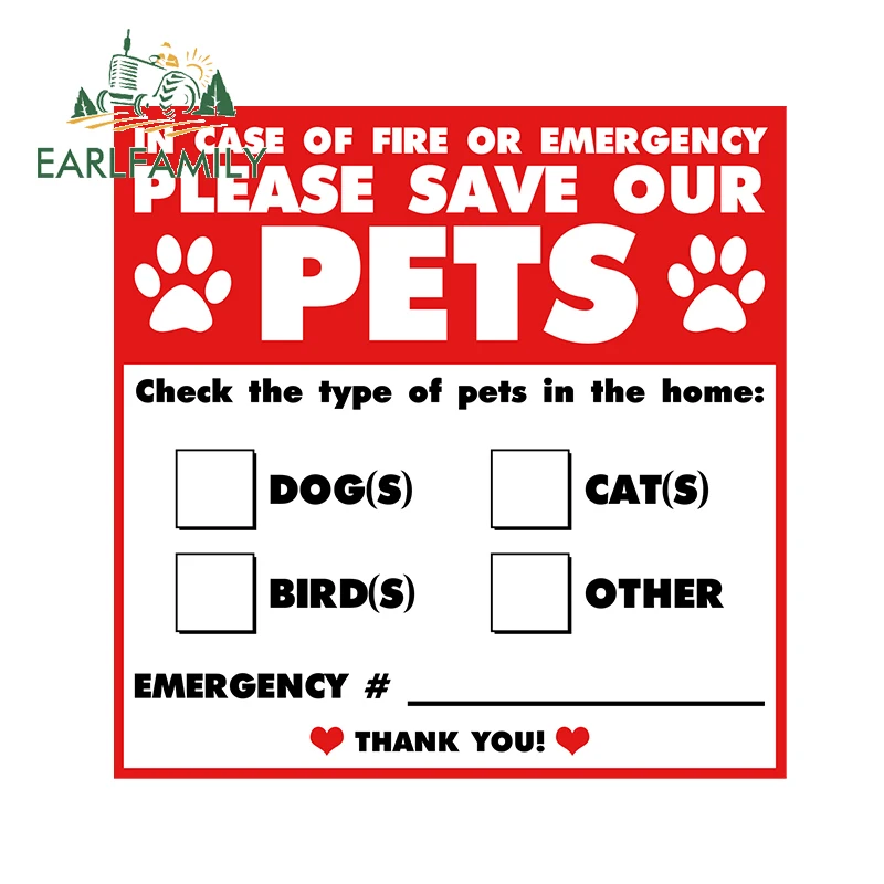 EARLFAMILY 13 см x 13 см для сервисной собаки, аварийно-спасательная забавная наклейка для ноутбука, Солнцезащитная защита для двери автомобиля