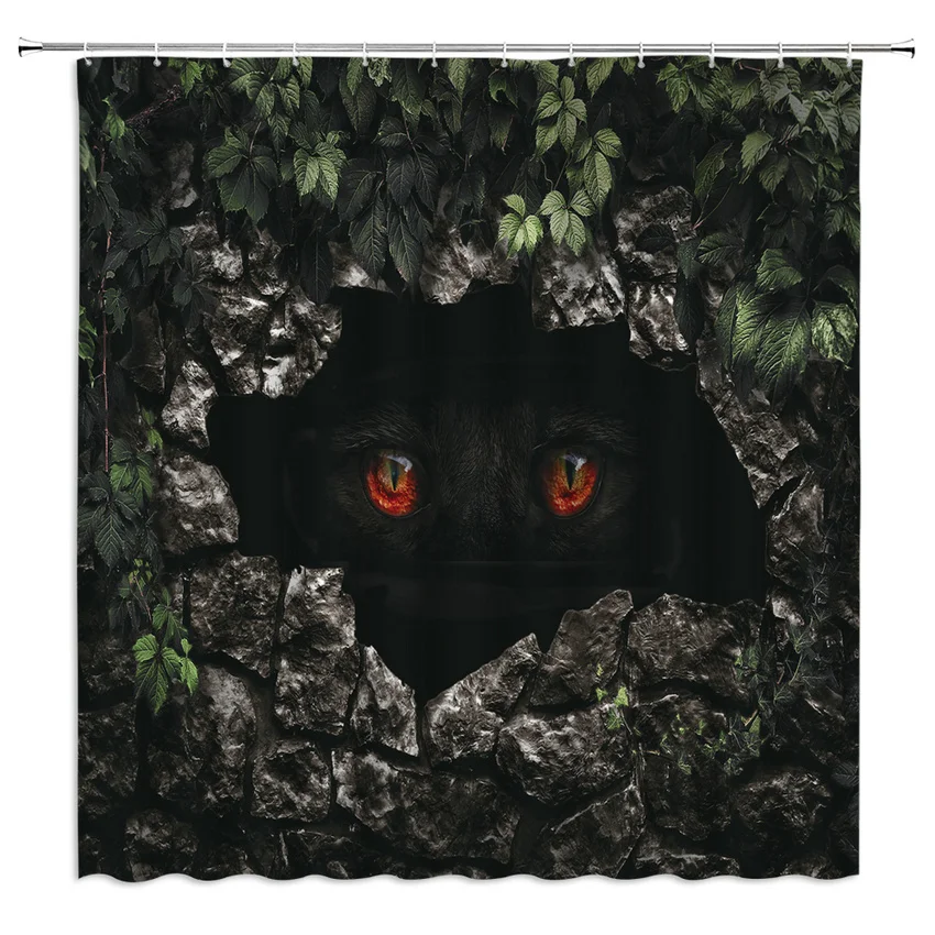 

Elephant Dog Shark Bathroom Shower Curtains Animal Bath Curtain Waterproof Polyester Cloth 3d Printed Bath Screen Home Decor