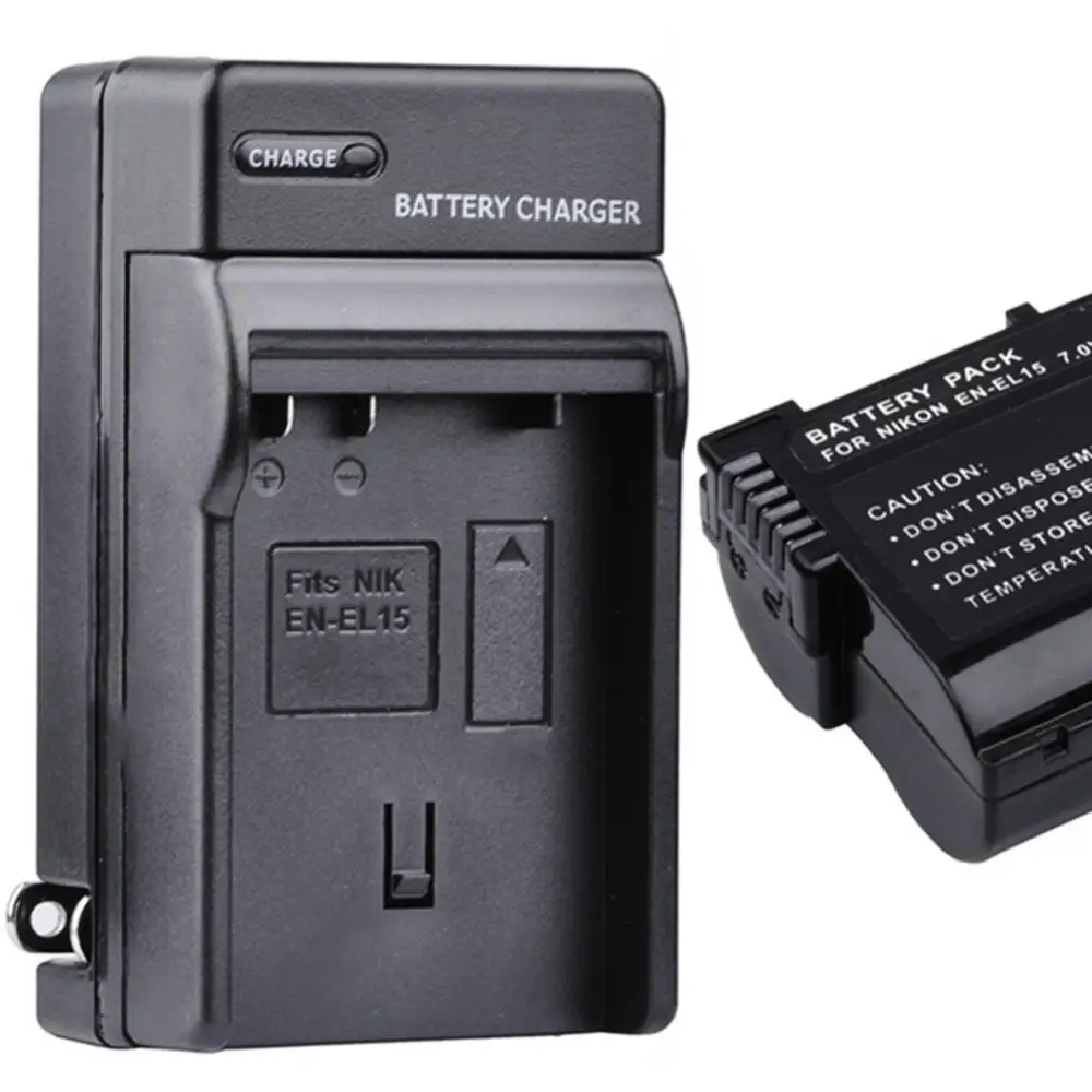 

US Plug Portable Travel Camera Battery Charger Adapter for Nikon NIK EN-EL15