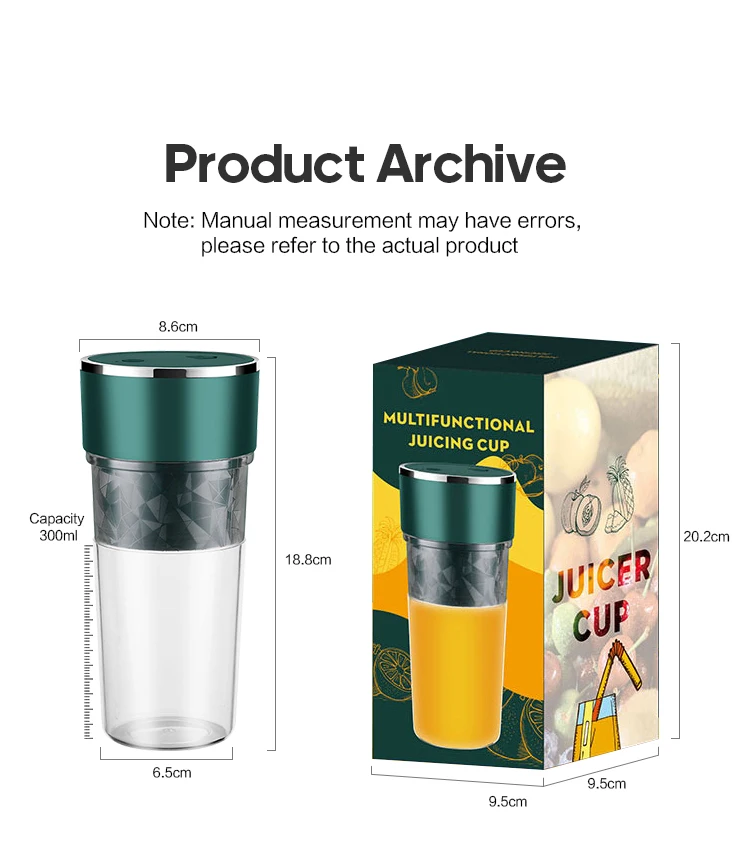 

Kinscoter Dropshopping Portable Electric Fruit Juicer Usb Mixer Food Processor Personal Blender Cup Juicer Blenders