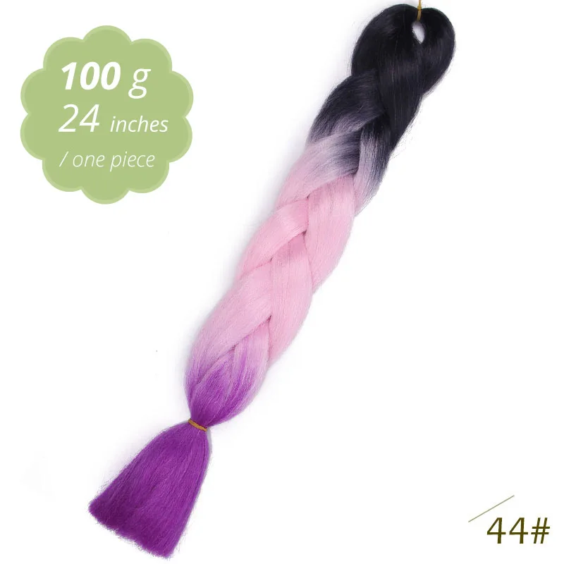 T1B/530 AISI BEAUTY, Синтетические длинные Омбре косички, огромные косички, вязанные, Kanekal, волосы для наращивания, радужные косички, волосы, розовый, блонд - Цвет: T1B/530