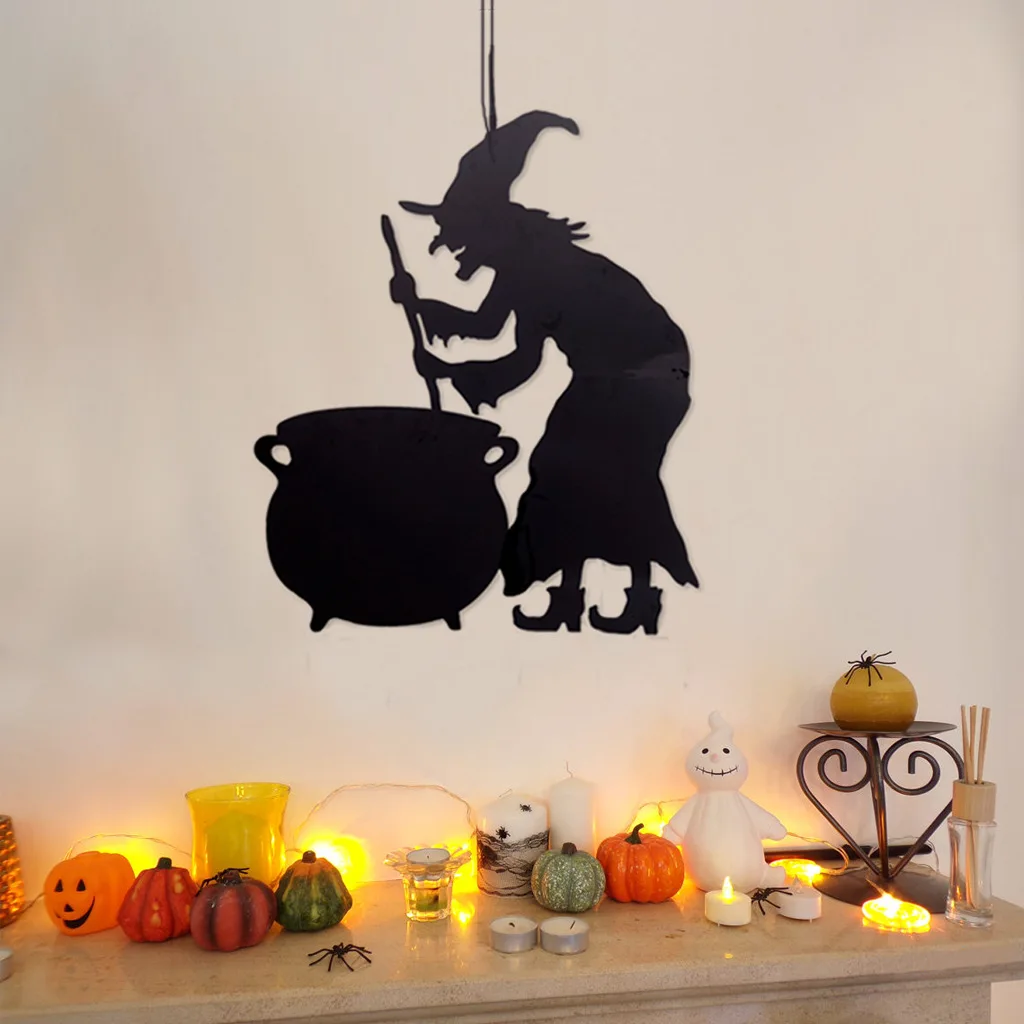 Halloween Door Hanging and Wall Decorations Party Supplies Decoration Ornaments Crafts Witch Spider Web Tablecloth | Дом и сад