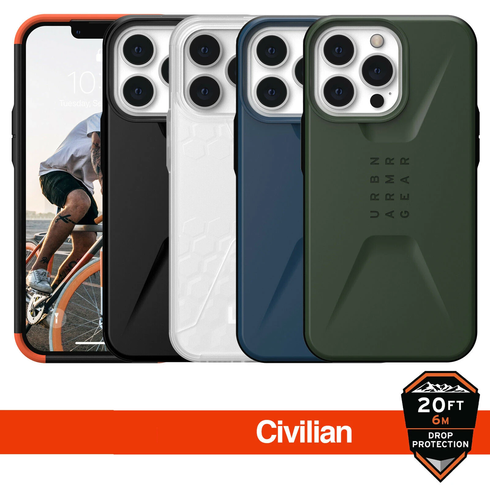 

Civilian Tough Rear Case for Apple iPhone 13 Pro iPhone 13 Pro Max 13 MINI
