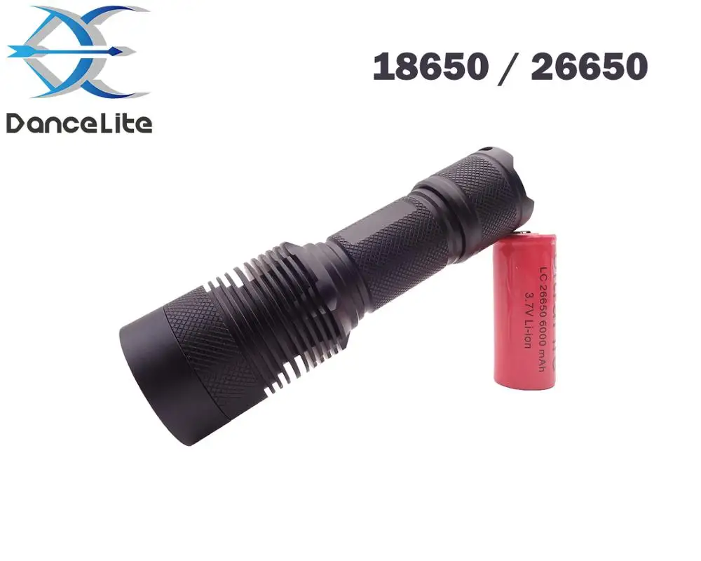 Фонарик Luminus SST40.2 15 Вт C8.2 светодиодный фонарик 18650/26650 мА 5 режимов мощный уличный