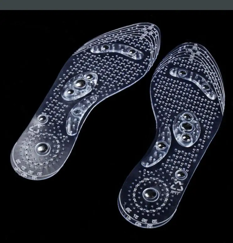 

New Men and Women Magnetic Therapy Foot Insole Health Care Silicone Anti-fatigue Health Care Massage Slimming Weight Loss Insole