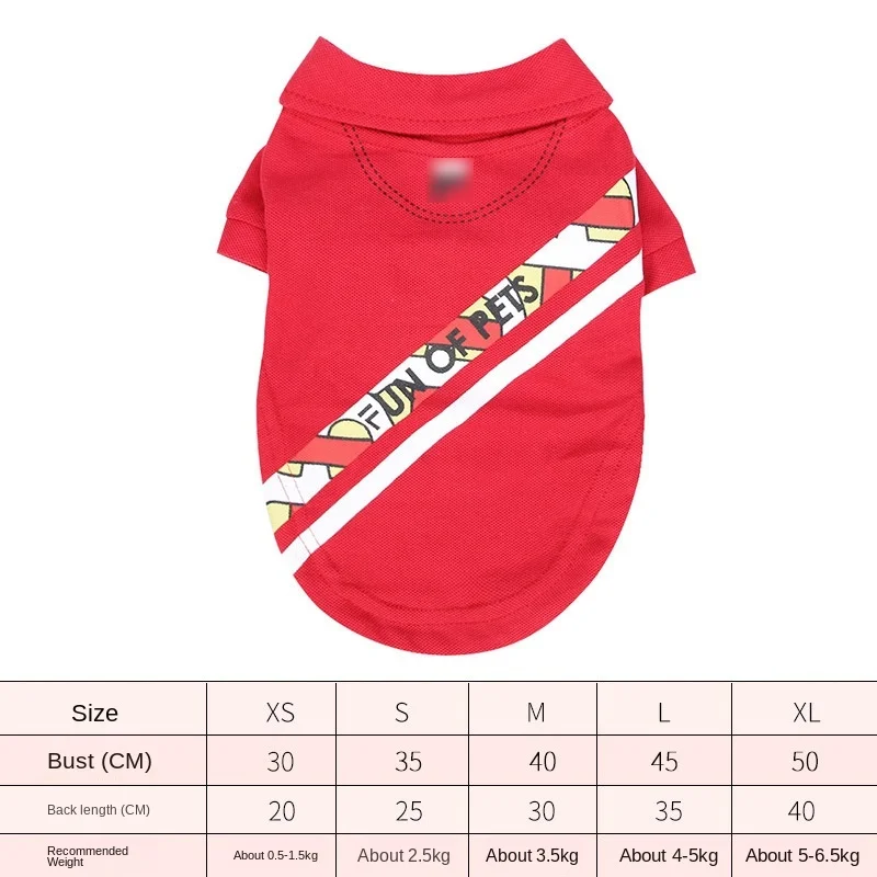 

Dog Clothes Pet Clothing Spring and Summer Dog Clothing Cat Clothing Teddy Small Dog Dog Clothing Thin Two Feet Breathable