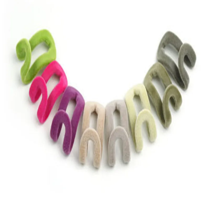 10 шт./компл. домашняя креативная мини-одежда из флока вешалка держатель для