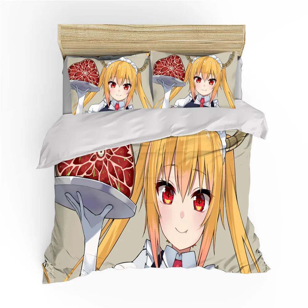 Роскошное домашнее постельное белье с рисунком аниме для девочек набор