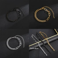 hip hop style fashion stainless steel mens bracelet luxury gold plated cutout bracelet mens and womens jewelry party gift