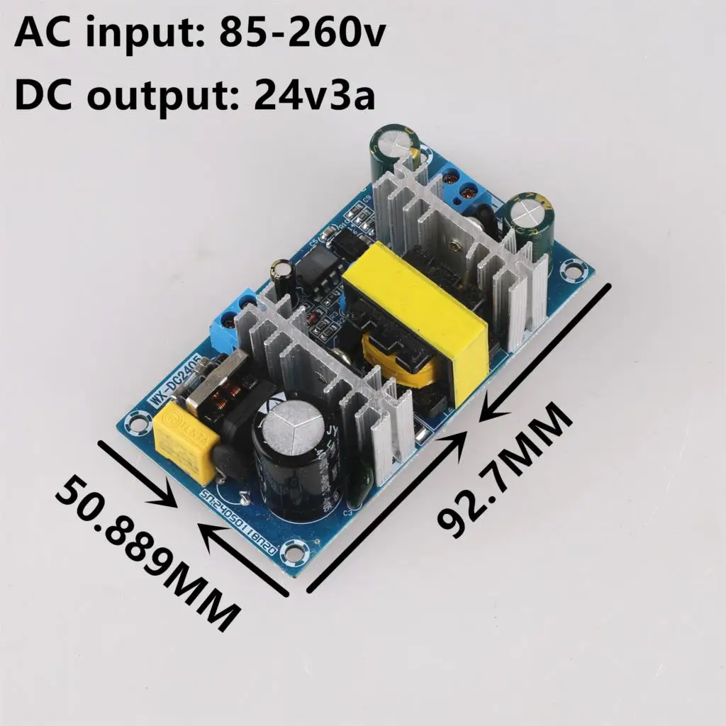 

Power Supply Module AC 110v 220v to DC 24V 3A AC-DC Switching Power Supply Board 828 Promotion