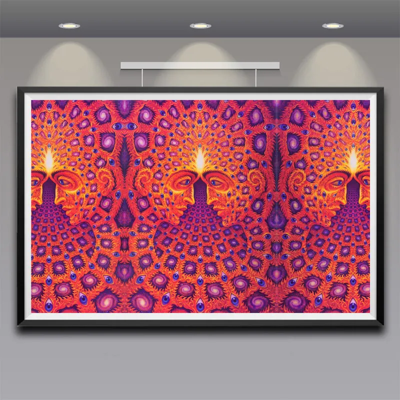 Trippy Alex Grey Psychedelic Art Canvas Posters and Prints Living Room Bedroom Abstract Painting Home Decorative Wall Pictures | Дом и сад