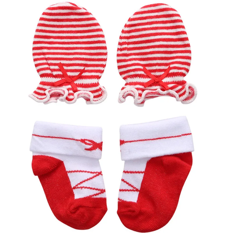 newborn lace socks + gloves gift set cotton baby 2 pairs/lot 0-1 year birthday girl cute princess dress sock |