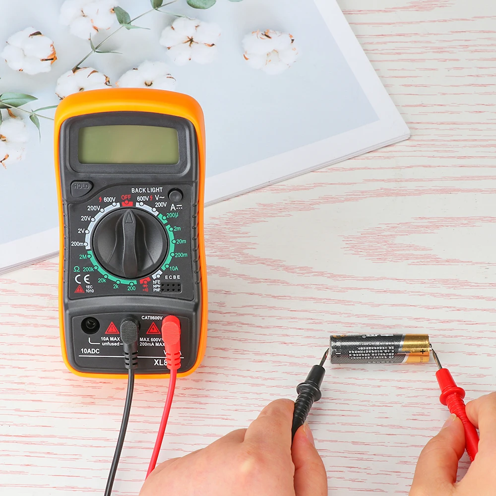 Handheld Multifunction XL830L LCD Digital Multimeter Voltmeter Ammeter Buzzer Tester AC DC OHM Current Circuit Electrical Tool |