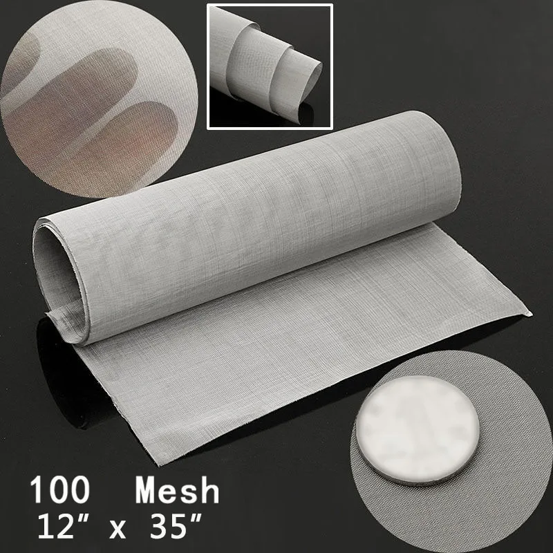 

Stainless Steel 35*12inch Mesh Woven Wire Cloth Screen Filter Sheet Non Toxic, Odorless Harmless, Safe Woven Wire