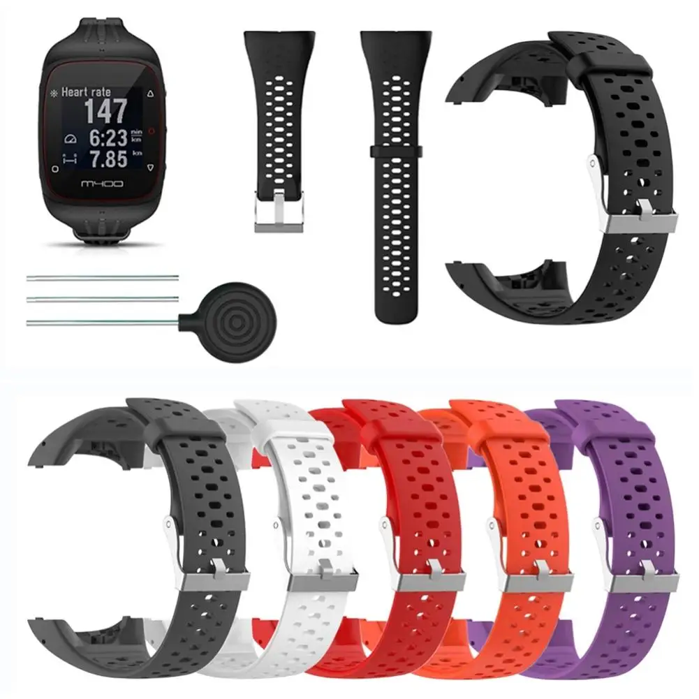 Replacement Silicone Watchband Wrist Strap for Polar M430 M400 Running Watch smart watch bracelet Sport Silicone Bracelet high quality comfortable silicone replacement wrist watch band for polar v800 smart bracelet with tool smart watch strap