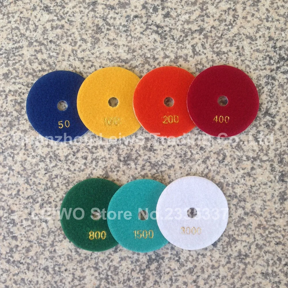 Алмазные полировальные колодки диск для шлифовки 4 дюйма влажная поверхность 3 мм