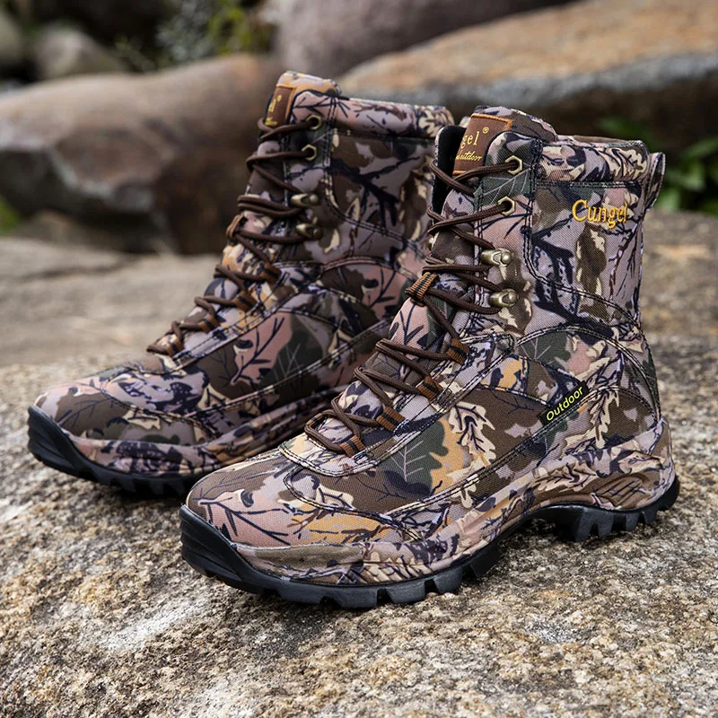 Hiking shoes military boots camouflage outdoor men's boots waterproof boots Hunting Boots Classics Style