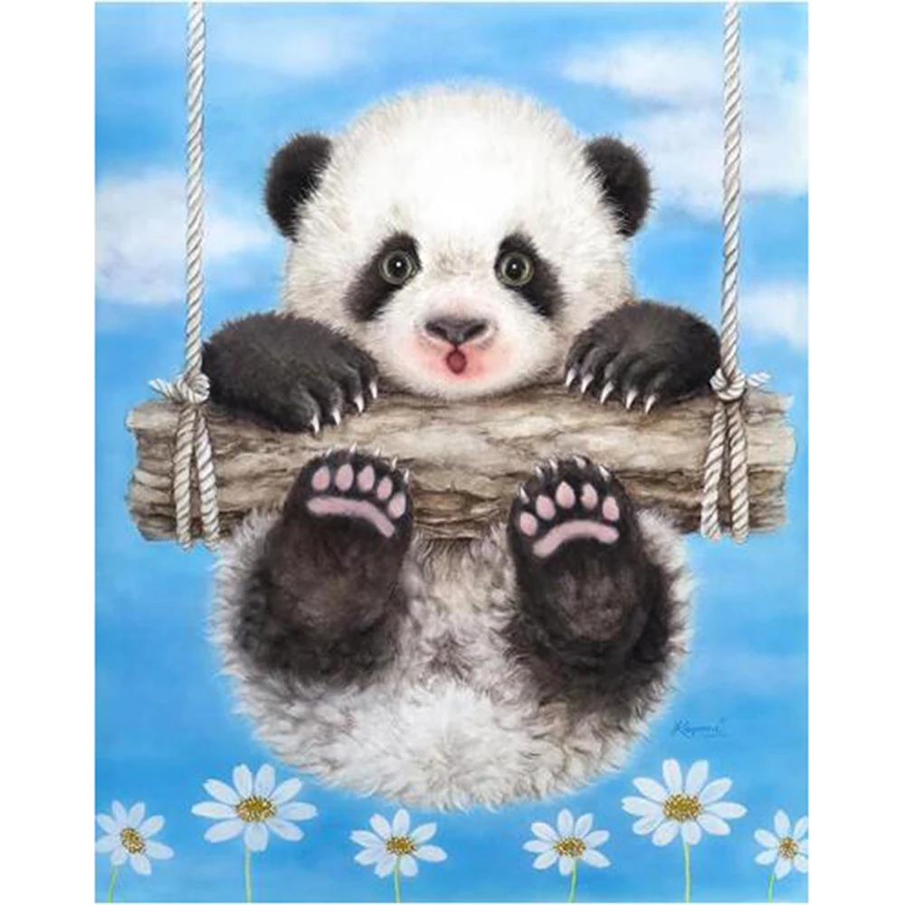 

Full Square、Round Diamond 5D DIY Diamond Painting "Cute Panda" 3D Embroidery Cross Stitch Mosaic Home Decor