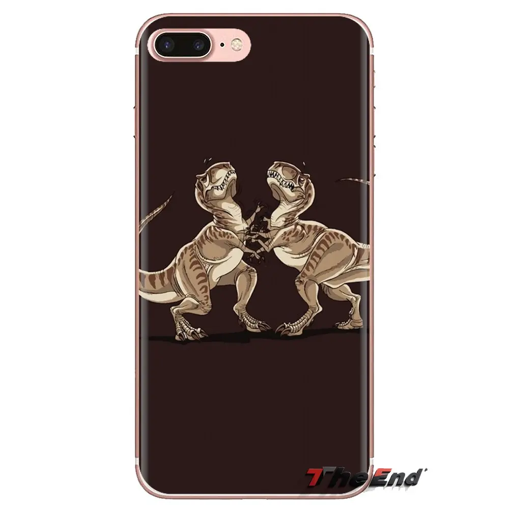For LG Spirit Motorola Moto X4 E4 E5 G5 G5S G6 Z Z2 Z3 G2 G3 C Play Plus Mini Vector Dinosaur Soft Transparent Shell Covers |