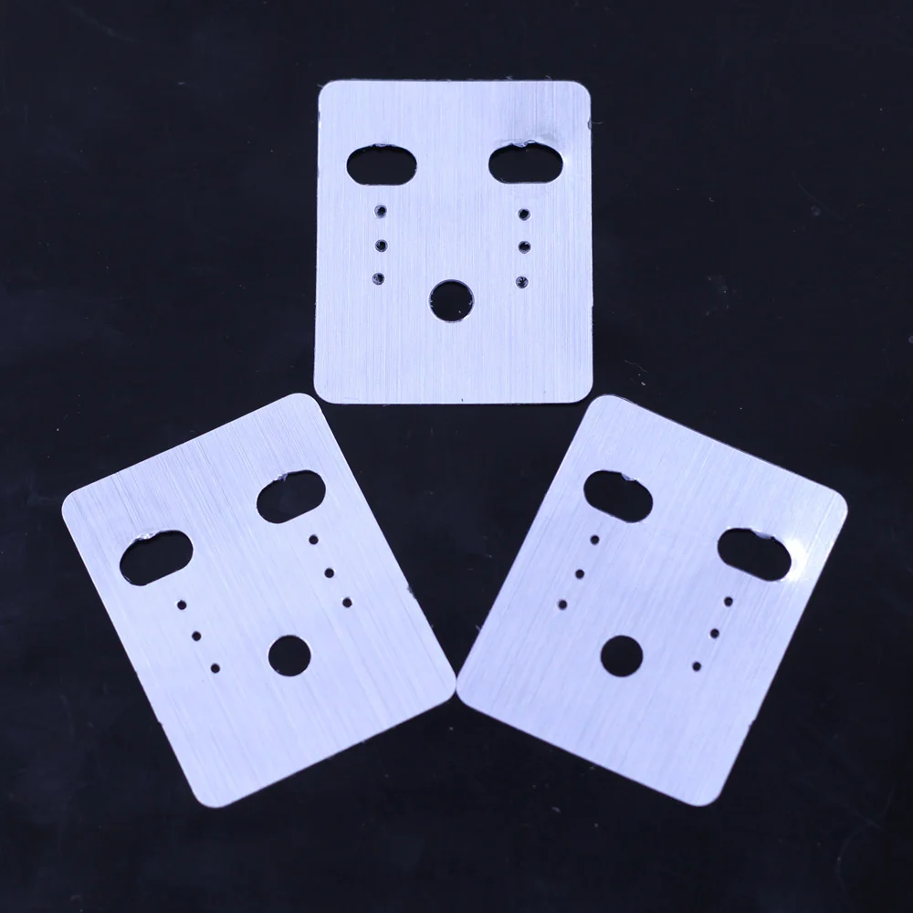 

500Pcs Earring Hooks Holders Displays Cards Cards Favor Label Tag Exquisite Plastic Jewelry Gift Di Jewelry DIY Findings 48x38mm